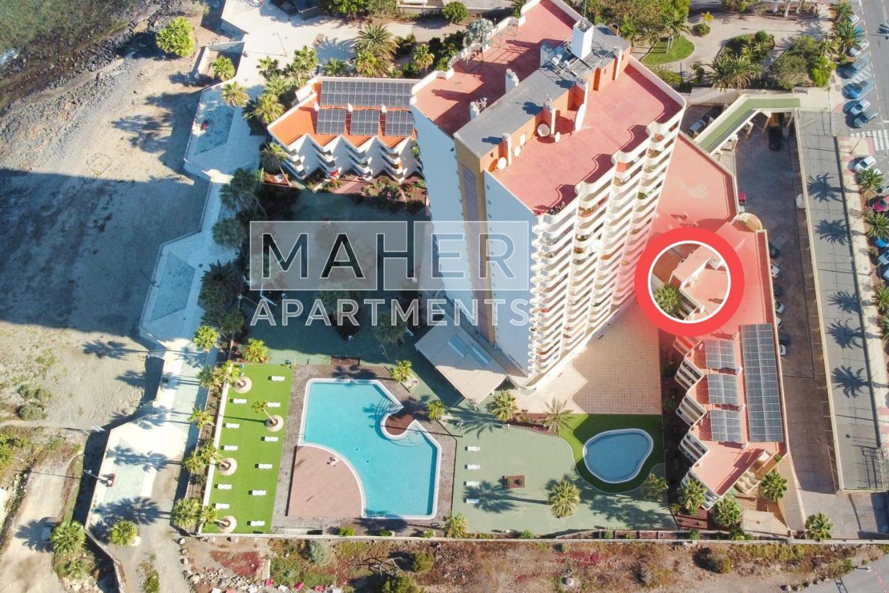 Cozy 1St Sea Line Apartment In The Quiet Area Los Cristianos  Ngoại thất bức ảnh