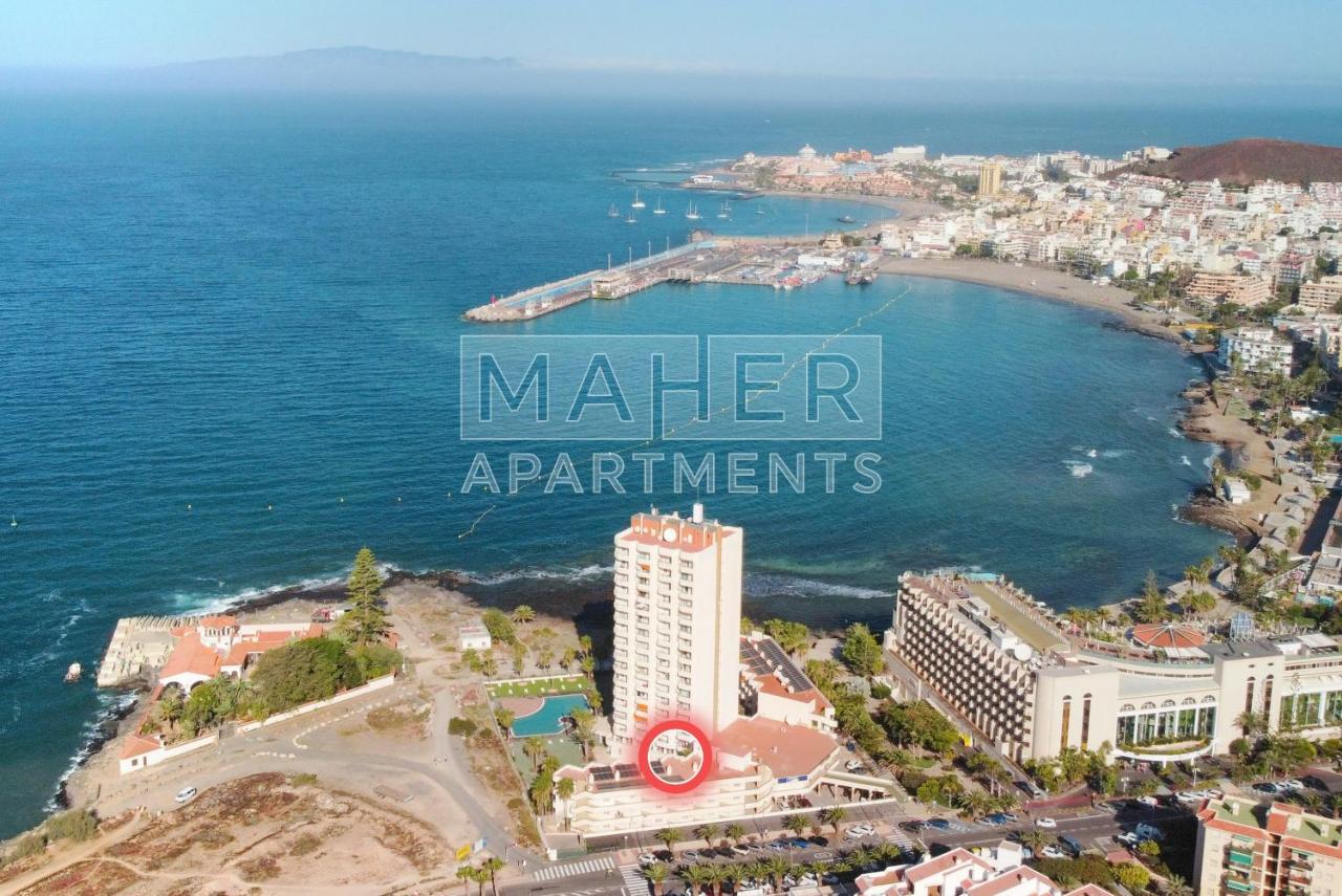 Cozy 1St Sea Line Apartment In The Quiet Area Los Cristianos  Ngoại thất bức ảnh